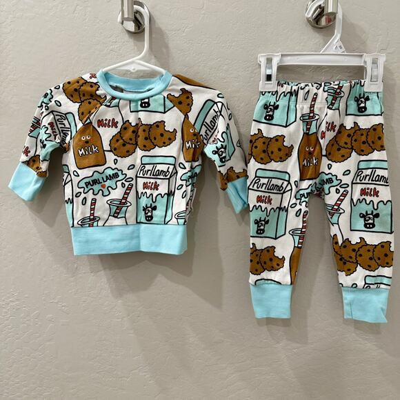 Purl Lamb Milk & Cookies Pajamas - Picture 1 of 8